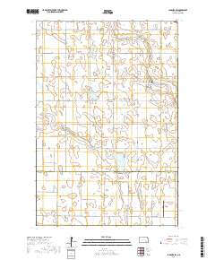 LaMoure SW 2017 topographic map thumbnail