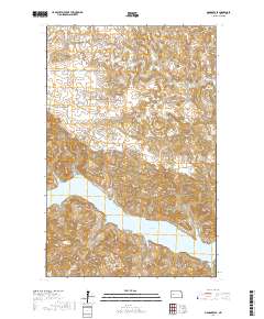 Mandaree SE 2017 topographic map thumbnail
