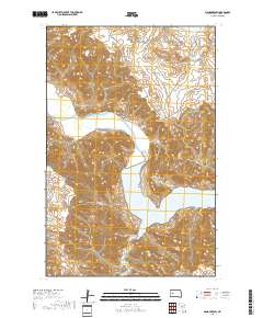 Mandaree SW 2018 topographic map thumbnail