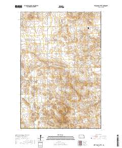 Pretty Rock Butte 2017 topographic map thumbnail