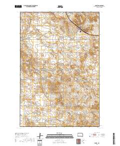 Rhame 2018 topographic map thumbnail