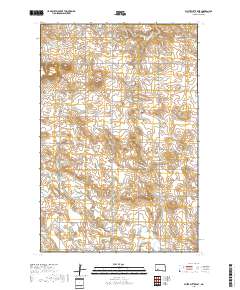 White Butte East 2018 topographic map thumbnail