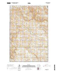 Wishek SW 2017 topographic map thumbnail