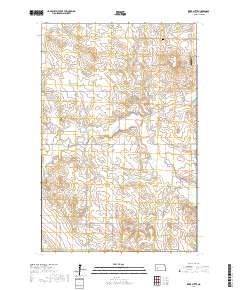 Ziner Butte 2017 topographic map thumbnail