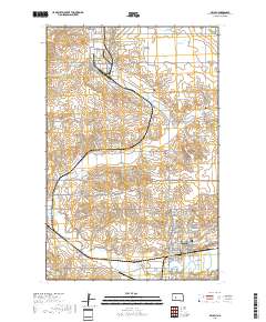 Beulah 2018 topographic map thumbnail