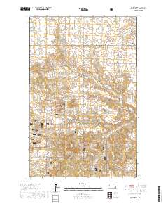 Blue Buttes 2017 topographic map thumbnail