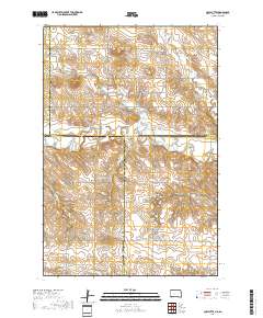 Cow Butte 2018 topographic map thumbnail