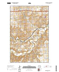 Crown Butte Lake 2018 topographic map thumbnail