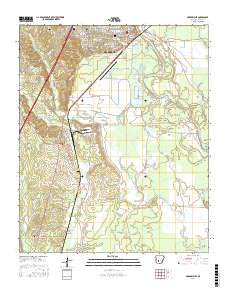 Arkadelphia 2017 topographic map thumbnail