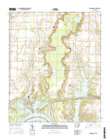 Arkansas Post 2017 topographic map thumbnail