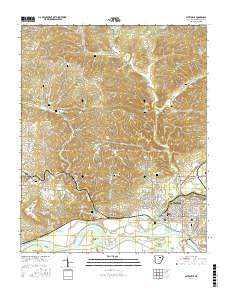 Batesville 2017 topographic map thumbnail