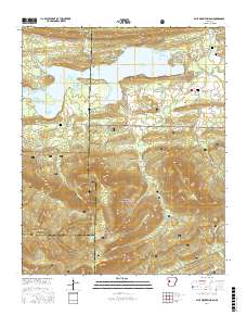 Blue Mountain Dam 2017 topographic map thumbnail