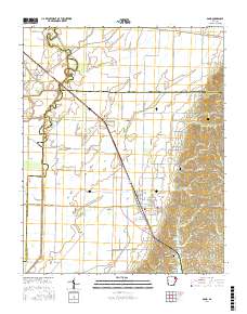 Bono 2017 topographic map thumbnail