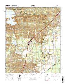 Caddo Valley 2017 topographic map thumbnail