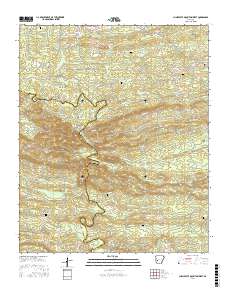 Chalybeate Mountain West 2017 topographic map thumbnail