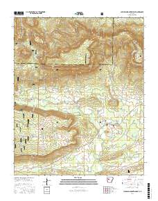 Chickalah Mountain East 2017 topographic map thumbnail