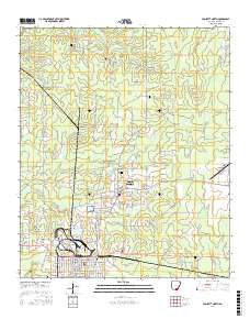 Crossett North 2017 topographic map thumbnail