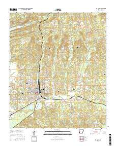 De Queen 2017 topographic map thumbnail