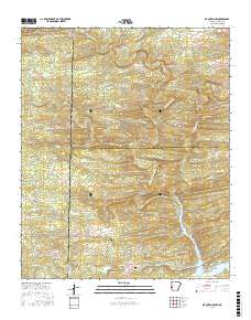De Queen NW 2017 topographic map thumbnail