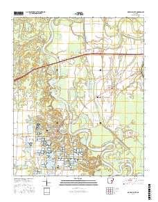 De Valls Bluff 2017 topographic map thumbnail