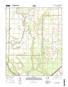 De Valls Bluff NE 2017 topographic map thumbnail
