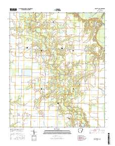 De Witt NE 2017 topographic map thumbnail