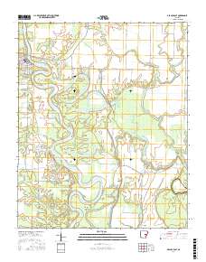 Des Arc East 2017 topographic map thumbnail