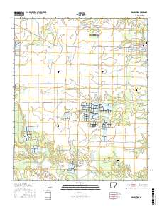 Des Arc West 2017 topographic map thumbnail