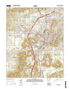 Fayetteville 2017 topographic map thumbnail