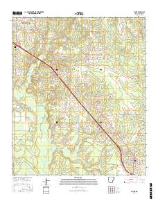 Fouke 2017 topographic map thumbnail