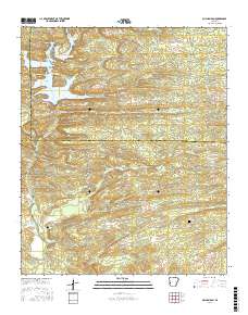 Gillham Dam 2017 topographic map thumbnail