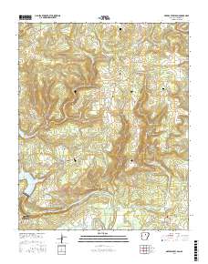 Greers Ferry Dam 2017 topographic map thumbnail