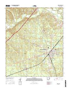 Gurdon 2017 topographic map thumbnail