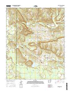 Hattieville 2017 topographic map thumbnail