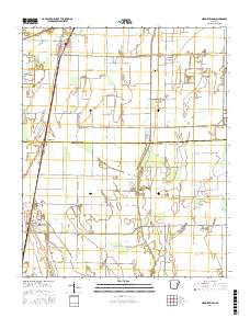 Hickory Ridge 2017 topographic map thumbnail
