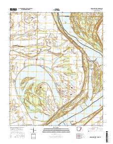 Horseshoe Lake 2017 topographic map thumbnail