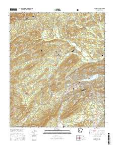 Jessieville 2017 topographic map thumbnail