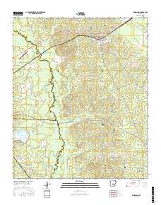 Kingsland 2017 topographic map thumbnail