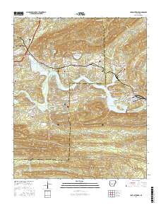 Lake Catherine 2017 topographic map thumbnail