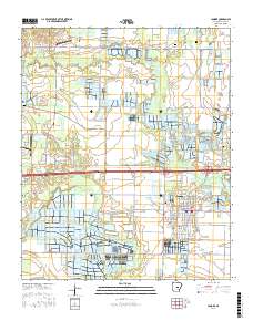 Lonoke 2017 topographic map thumbnail