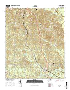 Louann 2017 topographic map thumbnail