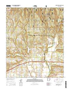 Mountainburg SE 2017 topographic map thumbnail