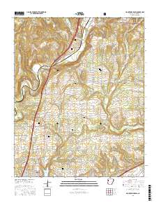Mountainburg SW 2017 topographic map thumbnail