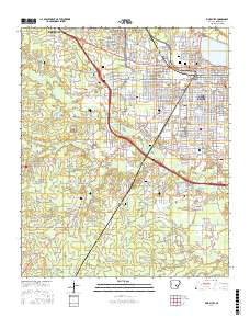 Pine Bluff 2017 topographic map thumbnail