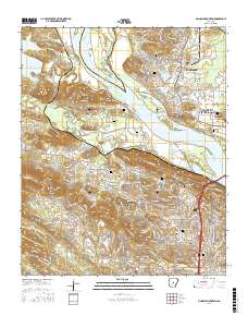 Pinnacle Mountain 2017 topographic map thumbnail