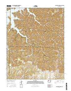Sandstone Mountain 2017 topographic map thumbnail