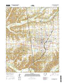 Siloam Springs 2017 topographic map thumbnail