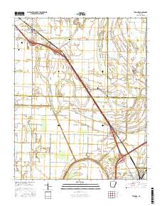Tyronza 2017 topographic map thumbnail
