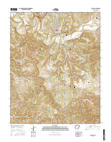 Yellville 2017 topographic map thumbnail