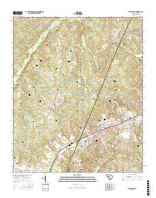 Batesburg 2017 topographic map thumbnail